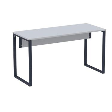 Imagem de Mesa Escritório P25 Tub Pandin 120 Cm (larg) Tampo Mdp Cinza Pé Aço Tubular Azul Del Rey