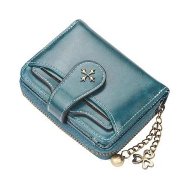 Imagem de Carteira Feminina De Couro Pu, 2023, Porta-cartões Curto, Bolsa Com Zí