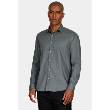 Imagem de Camisa Aramis Manga Longa Slim Antilia Verde Escuro-Masculino