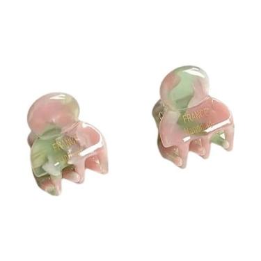 Imagem de Conjunto De 2 Mini Presilhas De Cabelo De Acetato Fofas E Elegantes, T