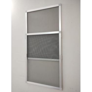 Imagem de Tela Mosqueteira Reajustável Retrátil Alumínio 50x120cm - GS Comercial