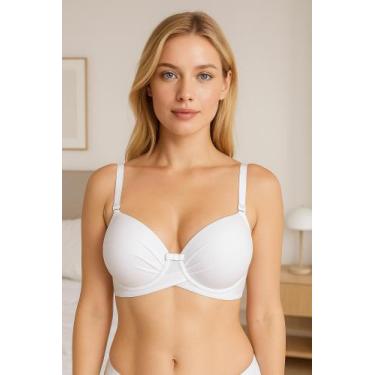 Imagem de Sutiã Plus Size Soutien Reforçado Bojão Cruzado Alça Larga - c7 ALICE,