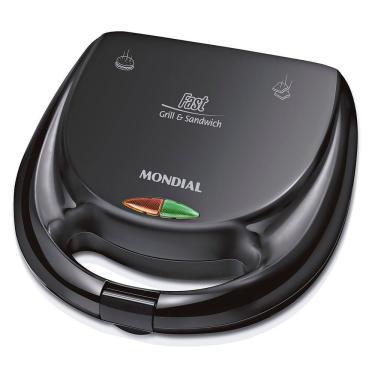 Imagem de Sanduicheira Mondial Fast Grill E Sandwich S-12 Sanduicheira-220v-preto
