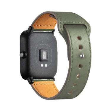 Imagem de Pulseira De Couro Amazfit 20mm/22mm Compatível Com GTS 4/3/2/2e/GTS2 M