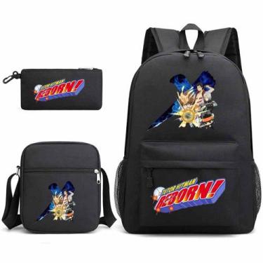 Imagem de Conjunto de mochilas Hitmans Reborns Anime School 3 unidades/lote para