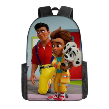 Imagem de Mochila Firebuds Kids School Mochila Oxford impressa em 3D 29x16x42cm 