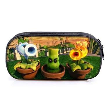 Imagem de Bolsa de lápis Plants vs Zombies Peashooter Anime 21,5x5x10cm - Yiweis