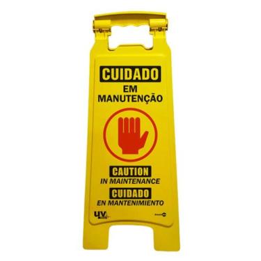 Imagem de Cavalete Placa de Piso Cuidado Em Manutenção - ENCARTALE