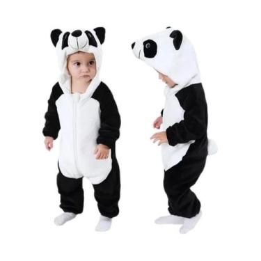 Imagem de Macacão de Flanela para Bebê MICHLEY Carnaval, Fantasia de Capivara co