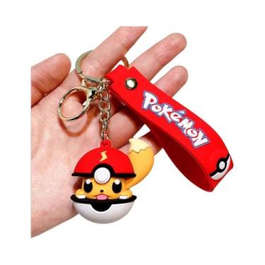 Imagem de Chaveiro De Silicone Pokémon Para Crianças: Pikachu, Charmander, Squir