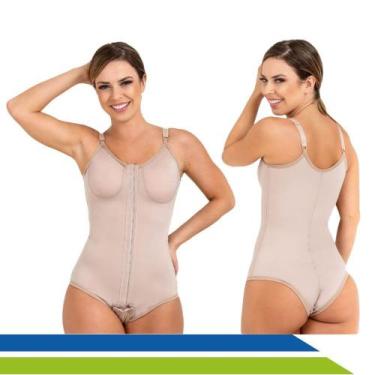 Imagem de Cinta Pós-Cirúrgica Body Modeladora com Colchetes Frontais e Alças Reg