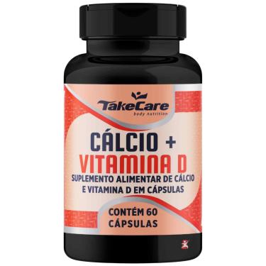Imagem de CALCIO + VITAMINA D 2 AO DIA 60 CAPSULAS - TAKE CARE