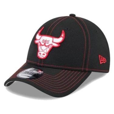 Imagem de Boné New Era 940 Chicago Bulls Team Contrast Preto-Masculino
