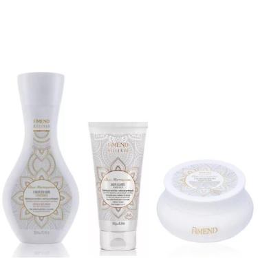 Imagem de Kit Amend Marroquinos Millenar Condicionador Mascara E Leave-In