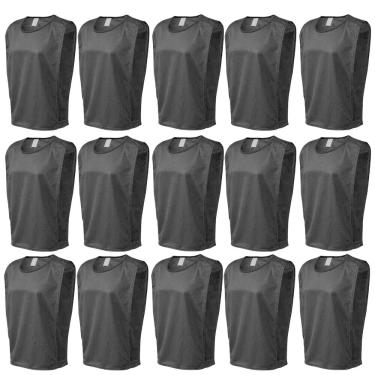 Imagem de Kit Colete 15 Pçs Treino Futebol Trb Liso Tecido Em Poliéster