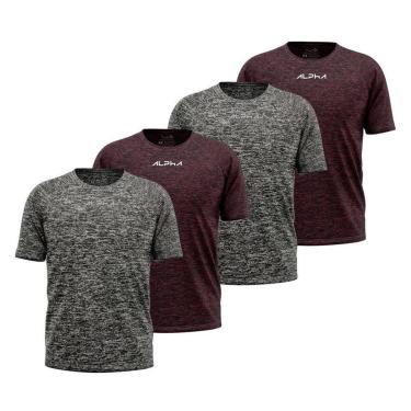 Imagem de Kit 4 Camisetas Dry Alpha Co Masculina-Masculino