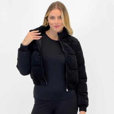 Imagem de Jaqueta Facinelli Cropped Puffer em Veludo Cotelê Feminina-Feminino