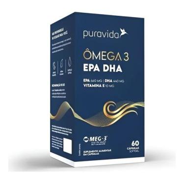 Imagem de OMEGA 3 EPA DHA 60 capsulas Puravida Pura Vida
