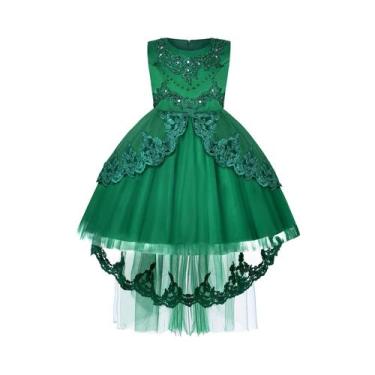 Imagem de Vestido De Casamento Com Lantejoulas E Renda Para Meninas, Vestido De 