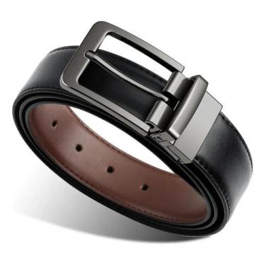 Imagem de Cinto Masculino Ajustável Social Esporte Dupla Face 2 Em 1 C - Congrat