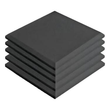 Imagem de Kit 10 Placas Isolamento Acústico Parede grafite 50x50x2cm - Congratul