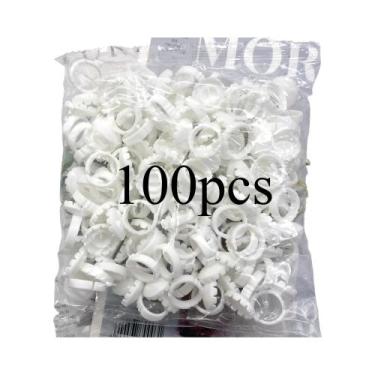 Imagem de 100 Peças De Copos Descartáveis Para Cola De Cílios, Suporte Em Format
