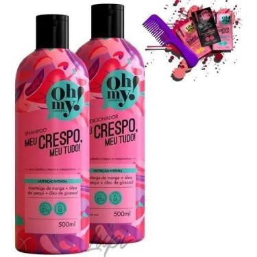 Imagem de Kit Shampoo e Condicionador Meu Crespo Meu Tudo 500ml Oh My - Haskell