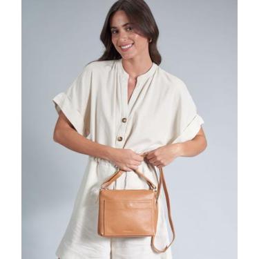 Imagem de Bolsa p Couro Paula - Caramelo - Soulier, Caramelo, U