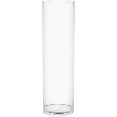 Imagem de VASO DECORATIVO ENFEITE PLANTA PLAIN VIDRO 70x20x20cm TRANSPARENTE