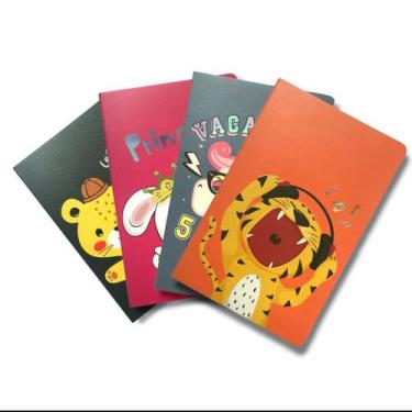 Imagem de Caderneta Caderno Animais Baby Brochura Capa Flexível - Papelaria Cria