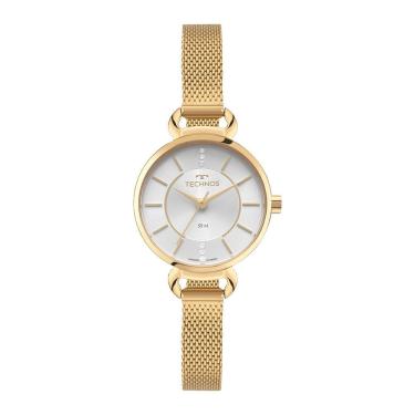 Imagem de Relógio TECHNOS feminino elegance dourado prata 2035NBQ/1K