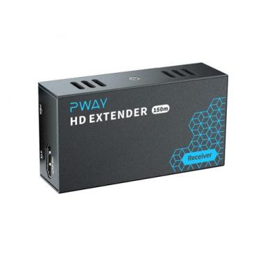Imagem de Receptor extensor HDMI de 500 pés sobre switch Gigabit PWAY PW-DT243