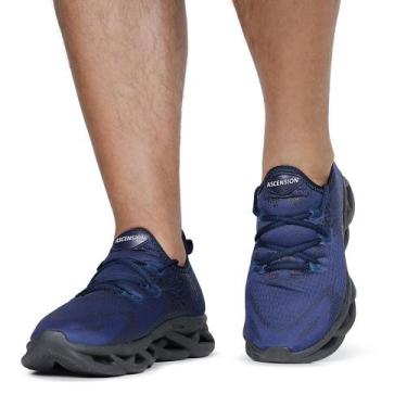 Imagem de Tênis Masculino Esportivo Ortopédico Ascension Leve e Confortável com 