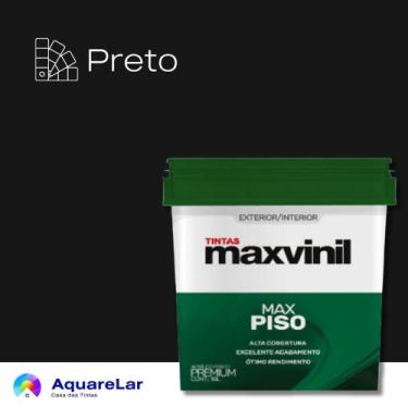 Imagem de Piso Maxvinil Fosco 18L, PRETO