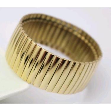 Imagem de Bracelete pulseira aço inox - Magazine word jóias , Dourado