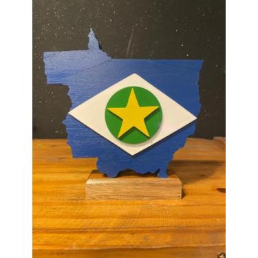 Imagem de Mapa de Mato Grosso Colorido - Bela Vista Artesanatos