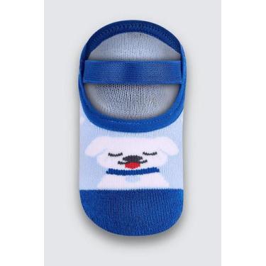 Imagem de Meia BF Sapatilha Antiderrapante Estampada Lupo Baby - Conforto e Segu