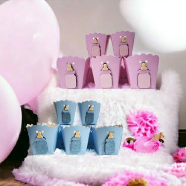Imagem de Chá de Bebê Revelação Cachepot Pequeno Personalizado para Festa - Laze