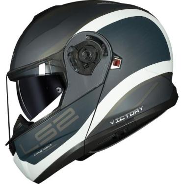 Imagem de Ls2 Capacete Strobe Ii Ff908 Victory Matte Cinza/Azul, 62