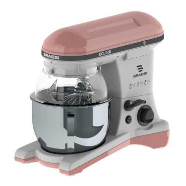 Imagem de Batedeira Planetária 5 Litros Rosa Eclair BP-500 Bivolt - Braesi, Rosa