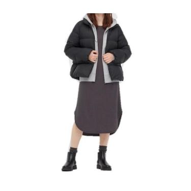 Imagem de Jaqueta Uniqlo Puffer Ultra Light Down Feminina, Preto, Extra GG