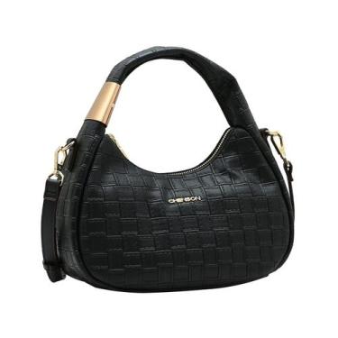 Imagem de Bolsa Tipo Hobo Minimalista - Alça de Mão - Chenson 3485580 - Preto