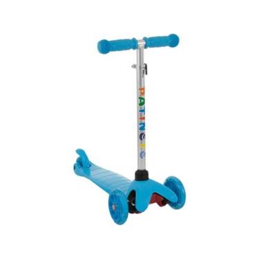 Imagem de Patinete Infantil 3 Rodas Com Luzes Azul CKS
