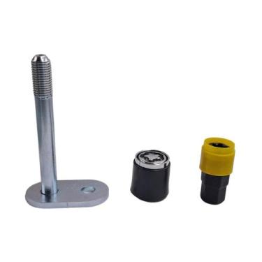 Imagem de Kit 4 Peças Antifurto Parafuso Porca P/ Roda Cromada Estepe P/ Jeep Co