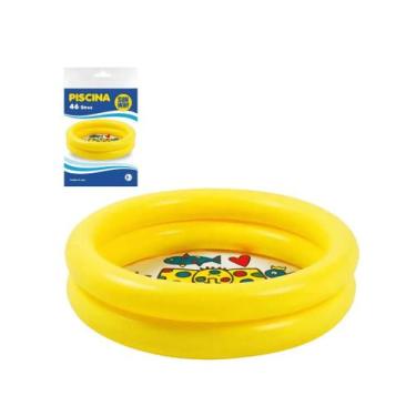 Imagem de Piscina inflavel amarela infantil sunway 46l
