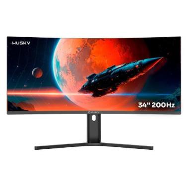 Imagem de Monitor Gamer Curvo Husky Boreal 34", WQHD, Ultrawide, 200Hz, 1ms, Ada