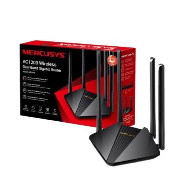 Imagem de Roteador Mercusys Mr30g Ac1200 Dual Band 2.4/5.0ghz 4 Antenas Preto Mr