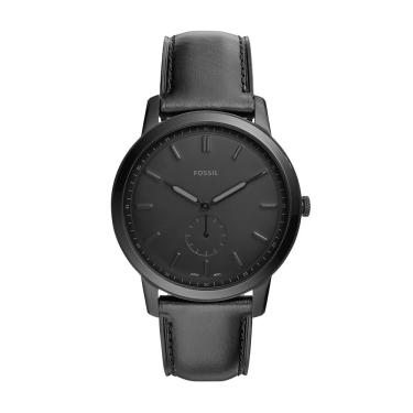 Imagem de Relógio de Pulso Masculino The Minimalist Fs5447-0pn Analógico com Pulseira de Couro Preto Fossil