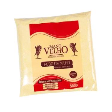 Imagem de Fubá De Milho Mano Velho Não Transgênico Pacote 500g Sem Glúten e Sem 