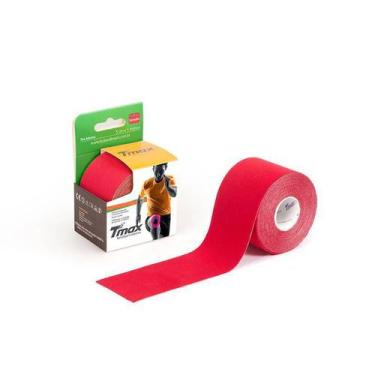 Imagem de Bandagem Neuromuscular Elástica Adesiva Profissional - TMAX, Vermelho